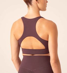 2023 nuevo conjunto de Yoga Fitness ropa de gimnasio sujetador acolchado mallas elásticas ropa interior deportiva sin costuras XL tamaño Spandex forro entrenamientos correr - Product Image 2