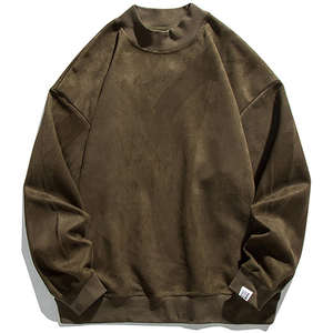 100% coton hommes personnalisé sport survêtement à capuche Joggers ensemble brodé Logo coupe ample décontracté Streetwear imprimé motif solide - Product Image 4