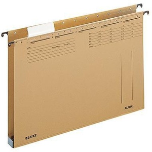 Leitz ALPHA DIN <b>A4</b> Hanging File Holder 100% Recycled Natural Brown Cardboard-File <b>Folder</b> Accessory - Product Image 1