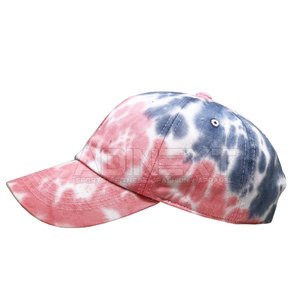 Premium Quality New Design Sporty Formal Hand Embroidery Tie Dye Custom Made Baseball <b>Hats</b> 100% Cotton Adjustable - Product Image 3