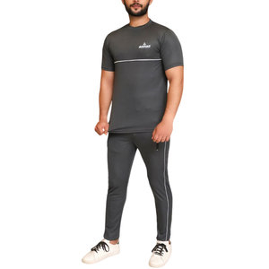 Vente directe d'usine de survêtement d'été pour hommes de couleur unie survêtement d'été pour hommes sur mesure pour taille adulte - Product Image 1