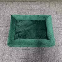 Lit pour chien rectangulaire, écologique, luxueux, imperméable, en peluche ultra-douce, amovible et lavable, en gros