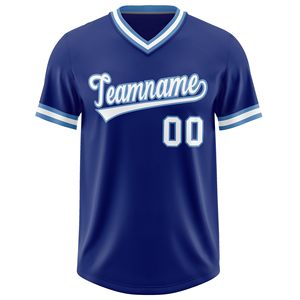 Chemise à manches courtes col en V maillot de Baseball vierge pour hommes décontracté uniforme de sport d'équipe actif vêtements de Baseball et de Softball - Product Image 4