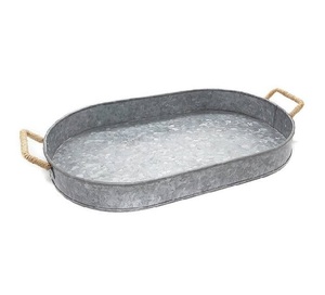 New Design <b>Galvanized</b> <b>Tub</b> with Handles Home Kitchen Decorated Luxury Deep <b>Galvanized</b> bucket for Home Living Room - Product Image 4