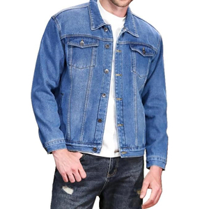Veste en jean d'hiver bleu clair pour homme, veste, manteau, veste en jean chaude, nouvelle taille grande 2026, doublure en laine, veste en jean d'hiver épaisse - Product Image 1