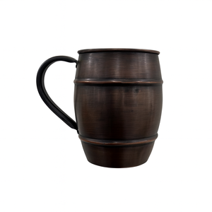 Mug en cuivre imprimé décoratif avec illustration artistique de la nature et poignée en cuivre lisse pour une boisson saine - Product Image 2