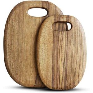 Planches à découper en bois écologiques personnalisées poignée d'affichage planches à découper de comptoir de cuisine utilisation OEM ODM ustensiles de cuisine - Product Image 1