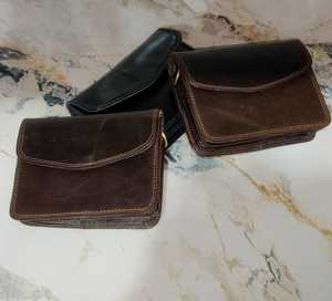 High-End Retro 100% Genuine Leather Women's Messenger Bags Popular Vintage Shoulder <b>Sling</b> Crossbody Chic Chains Custom Logo - Product Image 3