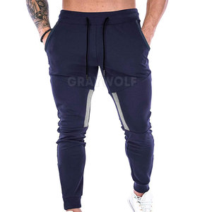 Pantalones de entrenamiento de ajuste cónico para hombre con logotipo personalizado, pantalones de entrenamiento atléticos ajustados para correr, ropa deportiva para gimnasio - Product Image 1