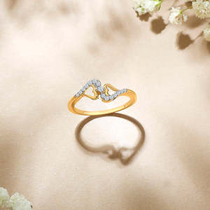แหวนเพชรสำหรับผู้หญิงในทองคำเยลโลว์โกลด์ตลอดกาล - Product Image 4