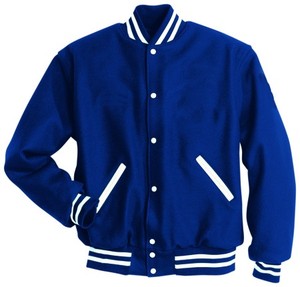 Chaqueta Varsity de Invierno para Hombre de Alta Calidad al por Mayor, Mezcla de Poliéster y Algodón, Logotipo Personalizado, Cuello Alto, Corte Ajustado - Product Image 1