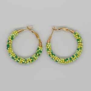 Boucles d'oreilles indiennes faites à la main brodées de perles pour vêtements de fête Boucles d'oreilles élégantes brodées à la main pour femmes à bas prix - Product Image 6