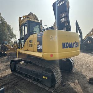 Excavadora usada japonesa Komatsu PC270, buen precio, excavadora sobre orugas de segunda mano con componentes de núcleo de bomba de engranajes de caja de cambios - Product Image 5