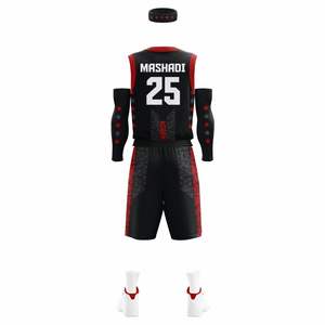 Uniformes de basket-ball pour adultes personnalisés, tissu polyester de haute qualité, vente en gros, sublimation, grande taille, respirant et anti-transpiration - Product Image 6