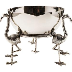 Bol de fruits/noix et collations décoratif en métal fini personnalisé de haute qualité avec support en bois de cerf - Product Image 2