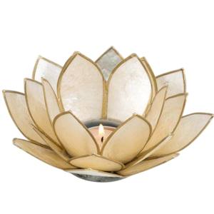Wholesale Handmade Orange Capiz Shell Lotus <b>Flower</b> Tealight <b>Candle</b> Holder Table Top <b>Candle</b> Holder For Home Decor Cheapest Price - Product Image 3