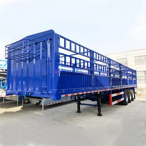 Customizable Low Price High Quality Fence Cargo Truck Semi Trailer For Sale