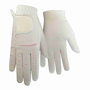 Gant de golf en cuir Cabretta rose clair de qualité supérieure Design tendance respirant avec sangle réglable Vêtements doux et tendance - Product Image 6