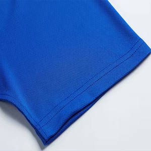 Vêtements de sport d'entraînement de football en polyester 100% bleu élégant pour adultes Maillots France - Product Image 3