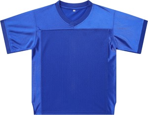 Maillot d'entraînement de football américain personnalisé en maille polyester, impression sérigraphique, manches courtes, respirant, séchage rapide, vêtements d'équipe OEM, faible MOQ, professionnels - Product Image 1
