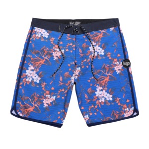 Pantalones cortos de playa para hombre con estampado de transferencia de calor, temporada de verano de alta calidad, informal, de poliéster, respetuosos con el medio ambiente - Product Image 6