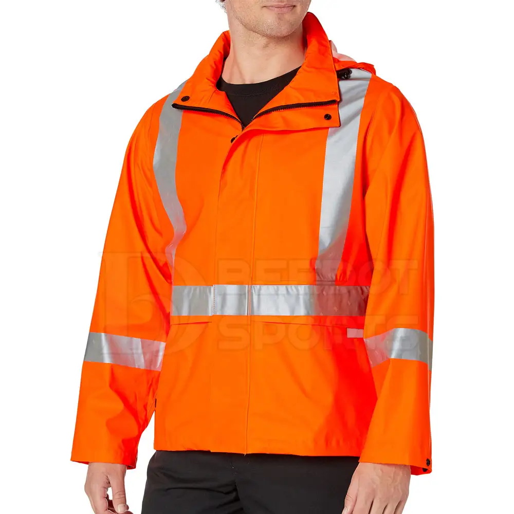 High Quality Custom Hi VIS Viz High Visibility Jacket Workwear Construction Reflective Security Jacket Waterproof Jacket