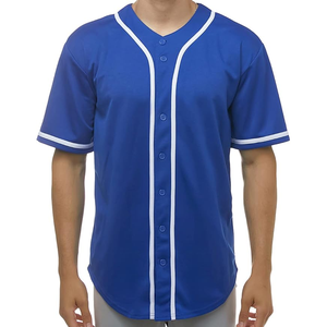 Nouveau design de vêtements de sport uniformes de baseball en polyester de haute qualité pour hommes motif uni multicolore prix de gros - Product Image 4