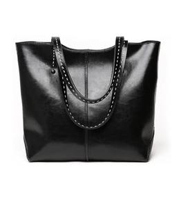 2025 <b>Wholesale</b> Factory Price Trend Women's Large Genuine Leather <b>Tote</b> Shoulder <b>Bag</b> Solid Pattern All-Match Handbag - Product Image 5