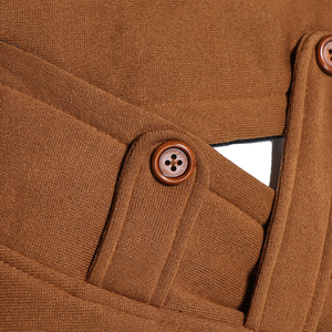 เสื้อฮู้ดแขนยาวผ้าคอตตอนโอเวอร์ไซส์สำหรับผู้ชายเสื้อฮู้ดทรงบ็อกซี่ทรงหลวมไหล่ดรอป500 GSM ดีไซน์ใหม่ - Product Image 3