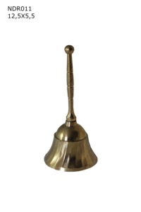 Campana de mesa de latón náutica grabada decorativa de alta calidad para decoración de campanas de iglesia y cena campanas multifuncionales - Product Image 4