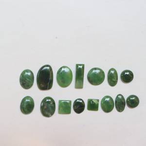 Colección Exclusiva 2026, 15 Piezas de Jade Nefrita Natural de Primera Calidad, Cabujones Sueltos para Joyería - Product Image 3