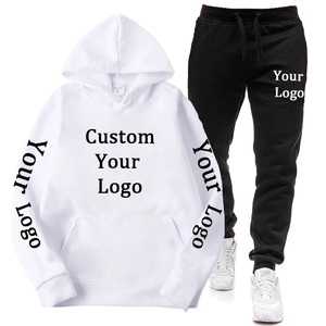 Custom DIY Logo Print Unisex <b>Track</b> Suits <b>Men</b> Women's Zipper Hoodies Loose Casual <b>Jackets</b> Sweatpants Hooded Pullover Fashion - Product Image 5