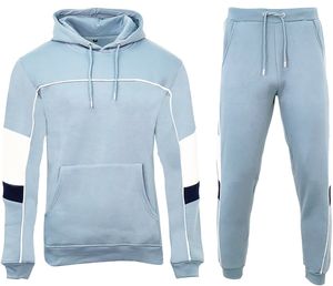 Invierno unisex Pullover Premium Chándal Sudadera con capucha Jogging Bottoms Piping Sweater Jogger Conjuntos de entrenamiento con logotipo personalizado - Product Image 1