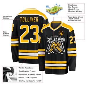 Équipe en maille de haute qualité pour le Canada maillot de Hockey sur glace nom de Toronto uniforme de Hockey respirant par sublimation personnalisé en gros - Product Image 4