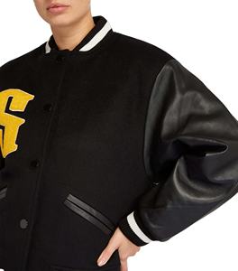 Veste universitaire pour femme, style varié, manches longues, longueur régulière, matelassée, réversible, chaude, respirante, coton d'automne 2027 - Product Image 2