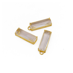 Quartz Gemstone <b>Pendant</b> Jewelry Gold Plated Prong Setting Wholesale Supply Jewelry Accessories - Product Image 4