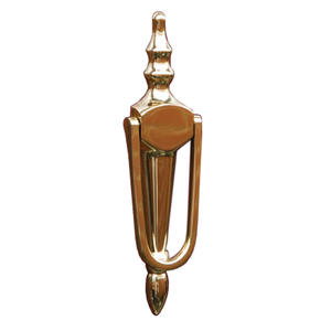 Heurtoir de porte avant en métal au design élégant, revêtement brun - Product Image 1