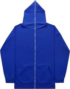 2024 gros fabricant professionnel fabriqué en usine pas cher prix personnalisé pleine fermeture éclair à capuche couleur à capuche pour hommes - Product Image 5