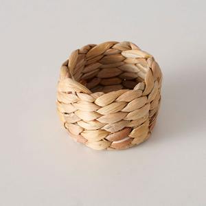 Vintage style water hyacinth napkin rings <b>table</b> decorations top selling handmade ring set for napkins - Product Image 3