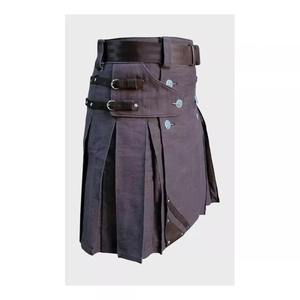 Kilt écossais de haute qualité personnalisé en acier inoxydable et plastique, jaune et noir, 8 yards, tartan royal Stewart pour hommes - Product Image 4
