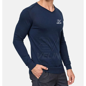 Sudadera de Manga Larga para Hombre, Corte Holgado, Cuello en V, Informal, Cálida, Ligera, para Invierno - Product Image 4