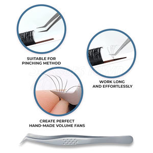 Pinzas de aislamiento de pestañas con acero inoxidable no magnético y revestimiento antideslizante - Product Image 5