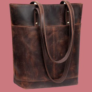 Bolso de cuero genuino de moda, bolso de un solo hombro, bolso de mano para mujer, bolso de uso duradero ecológico para mujer de lujo - Product Image 6
