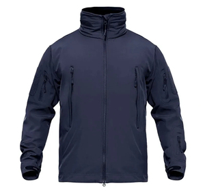 Nuevo diseño personalizado impermeable al aire libre rompevientos chaqueta de media cremallera con capucha poliéster Nylon Moto senderismo Casual chaqueta para hombre - Product Image 1