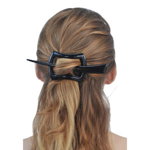 Artesanía de Vietnam personalizada al por mayor, accesorio de peinado de madera rectangular, gran oferta, chal de cuerno de buey, Pin Natural y hecho a mano - Product Image 3