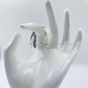 El mejor precio para los exquisitos anillos de piedras preciosas de plata para mujer, diseños atemporales de calidad superior, brazaletes de piedra principal de perlas táctiles personales - Product Image 1