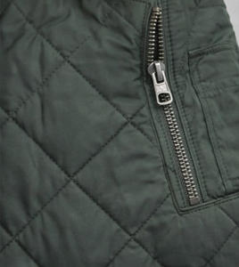 Veste bomber matelassée pour homme, veste d'hiver légère rembourrée, veste de vol à points de diamant, veste chaude isolée à fermeture éclair, veste universitaire - Product Image 5