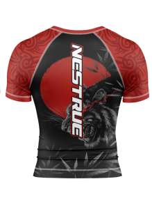 Rashguard MMA Jiu Jitsu Rash Guard Manches Courtes Formation Rash Guards Hommes - Product Image 3