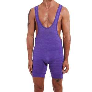 New Arrival Customized Quick Dry Men's Wrestling Singlet Spandex Polyester Material Premium Customized Wrestling Wear - Product Image 3