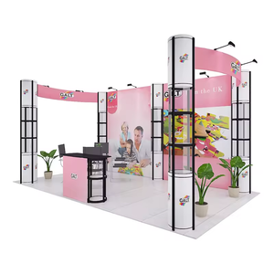 20x20 Brzo Gradivo Savijive Aluminijane Vrtlog Toranj Svjetlobne Kutije Za Izložbu Jarmark Ponovno Koristično Panel de visualización - Product Image 2